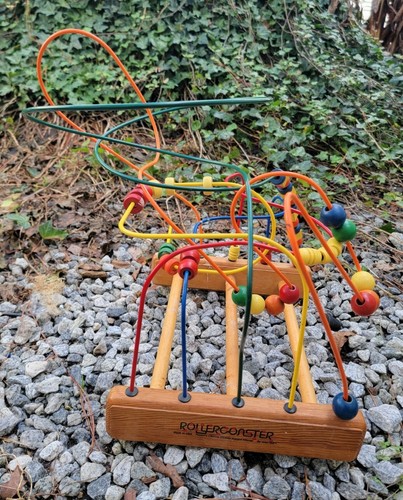 Vintage wooden bead toy - vintage,